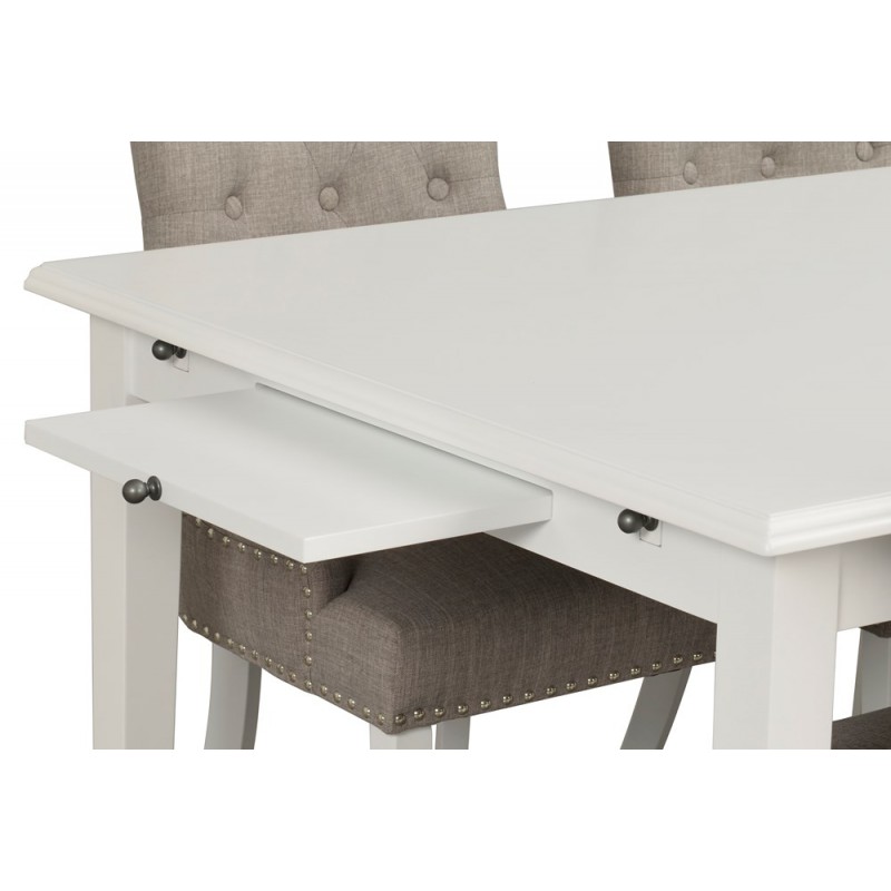 RO Koste Extending Dining Table Rectangular Large White